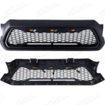 For Toyota Tacoma 2012-15 Matte Black Front Grille Bumper Grill W/LED Lights - Image 3