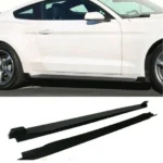 Fit 2015-2020 Ford Mustang Side Skirts Underboard Extension Panel Body Kit - Image 12