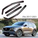 Fit 2017-2024 Mazda CX5 In-Channel Vent Window Visors Rain Sun Wind Guards Shade Deflectors - Image 3