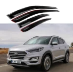 For Hyundai Tucson 2016-2018 Out-Channel Vent Window Visors Rain Sun Wind Guards Shade Deflectors