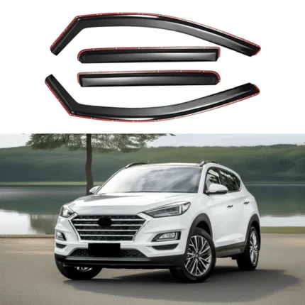 For Hyundai Tucson 2022-2025 In-Channel Vent Window Visors Rain Sun Wind Guards Shade Deflectors