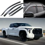 Window Vent Visors w/Chrome Trim Rain Sun Guards Fits 2022-2024 Toyota Tundra