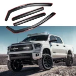 Fit 2007-2021 Toyota Tundra In-Channel Vent Window Visors Rain Sun Wind Guards Shade Deflectors