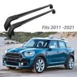 Fit 2011-2021 Mini Countryman Black Roof Rack Baggage Luggage Cross Bar Crossbar - Image 3