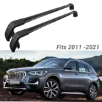 Fit 2010-2021 BMW X1 E84 Black Roof Rack Baggage Luggage Cross Bar Crossbar - Image 3