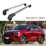 Fit 2013-2021 Buick Encore Silver Roof Rack Cross Bar Baggage Luggage Carrier Bar - Image 3