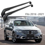 Fit 2016-2022 Mercedes Benz GLC Black Roof Rack Baggage Luggage Cross Bar Crossbar - Image 3