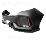 For 2017-2021 Honda Civic Hatchback Type-R Look Rear Bumper Garnish W/Reflector - Image 8
