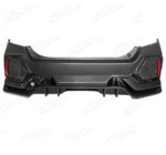 For 2017-2021 Honda Civic Hatchback Type-R Look Rear Bumper Garnish W/Reflector - Image 7