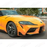 For 2020-Up Toyota Supra Carbon Fiber Front Side Hood Duct Cover - Image 3