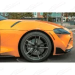 For 2020-Up Toyota Supra Carbon Fiber Front Side Hood Duct Cover - Image 11