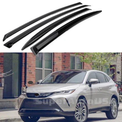 Fit 2020-2023 Toyota Venza Out-Channel Vent Window Visors Rain Sun Wind Guards Shade Deflectors