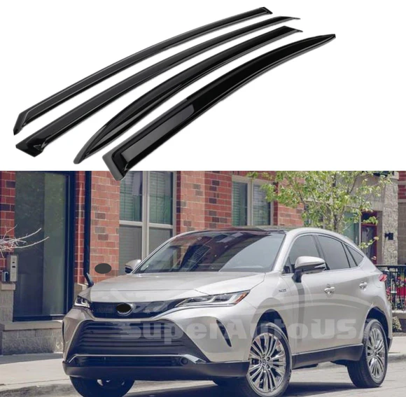VenzaOEJDM.webp Fit 2020-2023 Toyota Venza Out-Channel Vent Window Visors Rain Sun Wind Guards Shade Deflectors - Image 1
