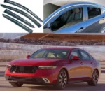 Fits 2023-2025 Honda Accord Carbon Fiber Trim Rain Guards Window Visors