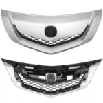 Fits Acura TL 2009-2010 Sliver Painted Front Bumper Ornamental Grille Assembly - Image 3