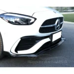 For 2022-2024 Mercedes Benz C-Class C300 C43 W206 Front Bumper Lip Splitters Spoiler (Gloss Black) - Image 3