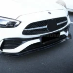 For 2022-2024 Mercedes Benz C-Class C300 C43 W206 Front Bumper Lip Splitters Spoiler (Carbon Fiber Print)) - Image 3