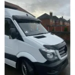 For 2019-2024 Mercedes Sprinter W907 Gloss Black Hood Bug Stone Deflector - Image 12