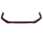 Fits 2015-2021 Subaru WRX STI Front Splitter Spoiler Lip (Gloss Black with Red Trim) - Image 4
