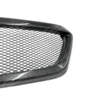 Fits 2015-2017 Subaru WRX STI Real Carbon Fiber Front Grille Sport Style Grill - Image 2