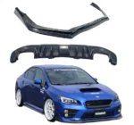 Real Carbon Fiber Front Splitter & Rear Diffusers Fits 2015-2021 Subaru WRX STI Impreza - Image 4