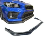 Real Carbon Fiber Front Splitter & Rear Diffusers Fits 2015-2021 Subaru WRX STI Impreza - Image 2