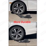 Fits 2011-2013 Infiniti G25 G37 Black PU Front Bumper Lip 1 Piece Spoiler - Image 7