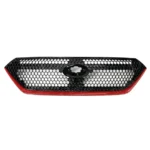 Fits 2022-2025 Subaru WRX STI Gloss Red Front Bumper Grill Honeycomb Grille - Image 3