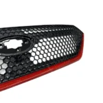 Fits 2022-2025 Subaru WRX STI Gloss Red Front Bumper Grill Honeycomb Grille - Image 9