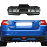 Fits 2015-2021 Subaru WRX STI Black Rear Bumper Lip Diffuser