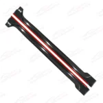Fits for 15-21 Subaru WRX STI Black JDM Style Side Skirts Body Kit w/ Red Trims - Image 3