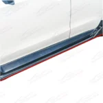 Fits for 15-21 Subaru WRX STI Black JDM Style Side Skirts Body Kit w/ Red Trims - Image 7