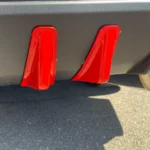 Fits 2015-2021 Subaru WRX STI Red Shark Fins & Brake Light Cover (Carbon Fiber Print) - Image 2
