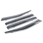 Fit 2010-2015 Lexus RX350 RX450H Clip-On Chrome Trim Vent Window Visors Rain Sun Wind Guards Shade Deflectors - Image 2