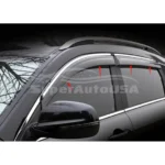 Fit 2012-2021 WRX STI Impreza Sedan Clip-On Chrome Trim Vent Window Visors Rain Sun Wind Guards Shade Deflectors - Image 5