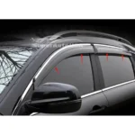 Fit 2011-2020 Toyota Sienna Clip-On Chrome Trim Vent Window Visors Rain Sun Wind Guards Shade Deflectors - Image 5