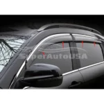 Fit 2006-2011 BMW 3 Series E90 Chrome Trim Vent Window Visors Rain Sun Wind Guards Shade Deflectors - Image 3