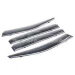 Fit 2018-2021 Toyota CHR Clip-On Chrome Trim Vent Window Visors Rain Sun Wind Guards Shade Deflectors - Image 2