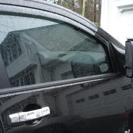 Fit 2015-2021 Chevrolet Colorado In-Channel Vent Window Visors Rain Sun Wind Guards Shade Deflectors