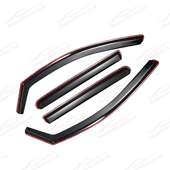 In-Channel Rain Guards Window Visors Vent Deflectors For 2014-2024 Infiniti QX80 - Image 5