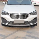 Fits 2016-2022 BMW X1 F48 Gloss Black Front Bumper Lip Splitter Spoiler Body Kit - Image 2