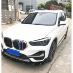 Fits 2016-2022 BMW X1 F48 Gloss Black Front Bumper Lip Splitter Spoiler Body Kit - Image 6