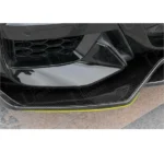 Fits 2018-2023 BMW X3 G01 Gloss Black/ Carbon Fiber Print Front Bumper Lip Spoiler - Image 4