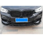 Fits 2018-2023 BMW X3 G01 Gloss Black/ Carbon Fiber Print Front Bumper Lip Spoiler - Image 3