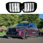 For 2024-25 BMW X5 G05 LCI M Sport Professional Style Gloss Black Shadow Line Front ornamental Grille
