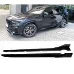 Body Side Skirts Lip Splitter ABS Glossy Black Fits BMW G05 X5 M Sport 2019-2024 - Image 6
