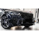 Fits 2019-2023 BMW G05 X5 M Sport Gloss Black Front Bumper Lip Spoiler - Image 8
