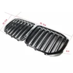 Fits BMW X7 SUV 2019-2022 Gloss Black M Sport Style Front Kidney Ornamental Grill Grille - Image 10