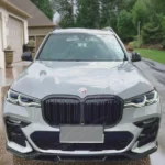 Fits BMW X7 SUV 2019-2022 Gloss Black M Sport Style Front Kidney Ornamental Grill Grille - Image 3