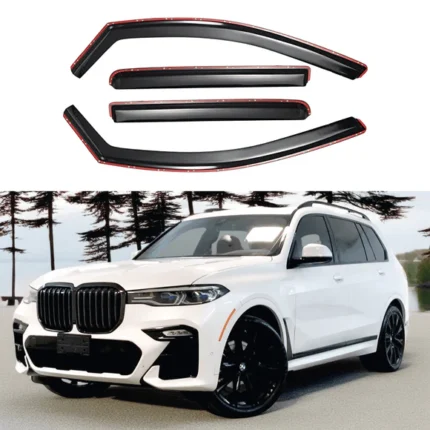 Fits 2019-2025 BMW X7 In-Channel Window Visors Rain Guards Shade Deflectors